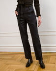 Long James Straight-Leg Work Pant - Black
