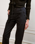 Long James Straight-Leg Work Pant - Black