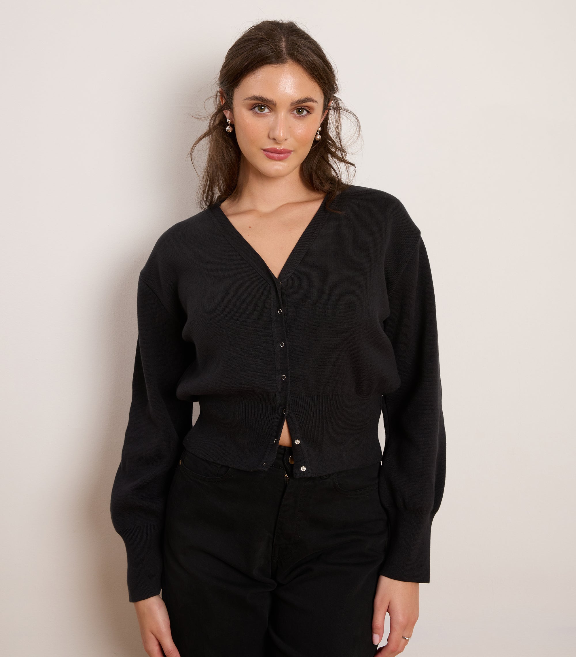 Loup - Amelia Barrel Leg Pants - Black -