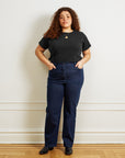 Hutton Boxy Fitted Tee - Black