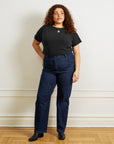 Hutton Boxy Fitted Tee - Black