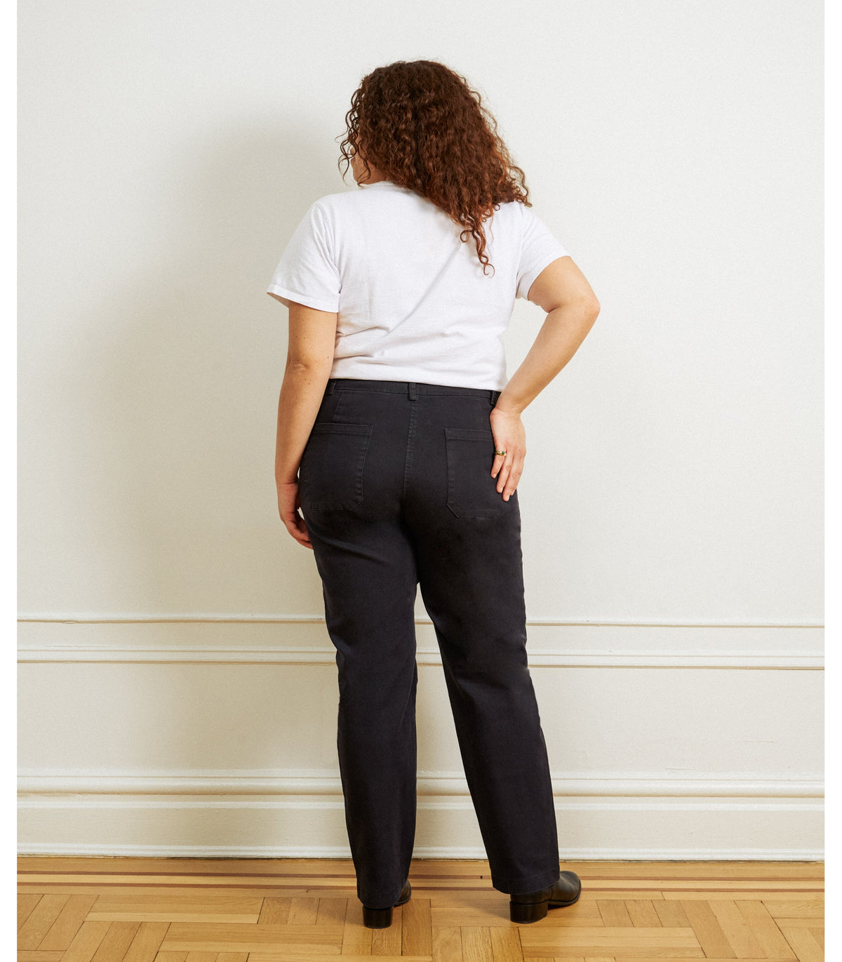 Loup - Long James Straight-Leg Work Pant - Black -