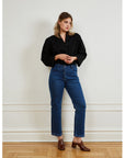 Loup - Cleo Straight Ankle Jeans - Dark Indigo -