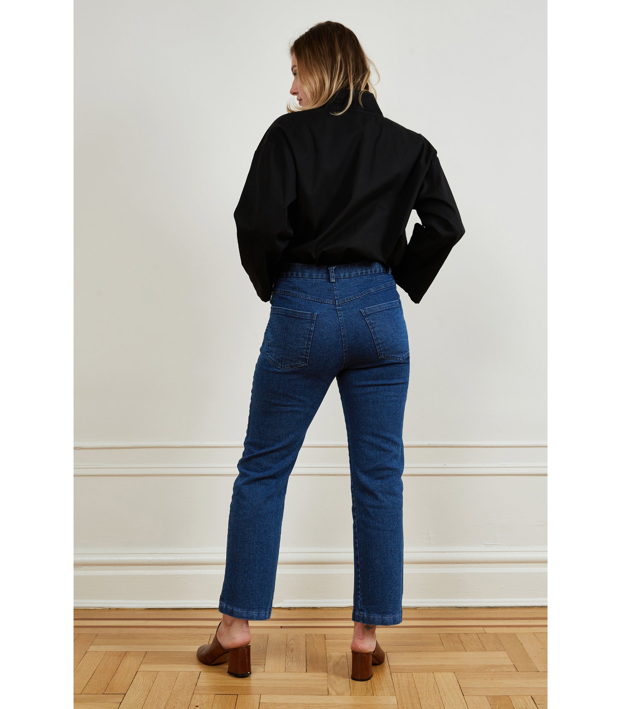 Cleo Jeans in Dark Indigo Denim | Loup