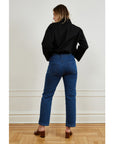 Loup - Cleo Straight Ankle Jeans - Dark Indigo -
