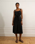 Penelope Tie Strap Dress - Black