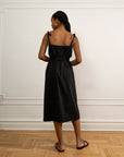 Penelope Tie Strap Dress - Black