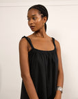 Penelope Tie Strap Dress - Black