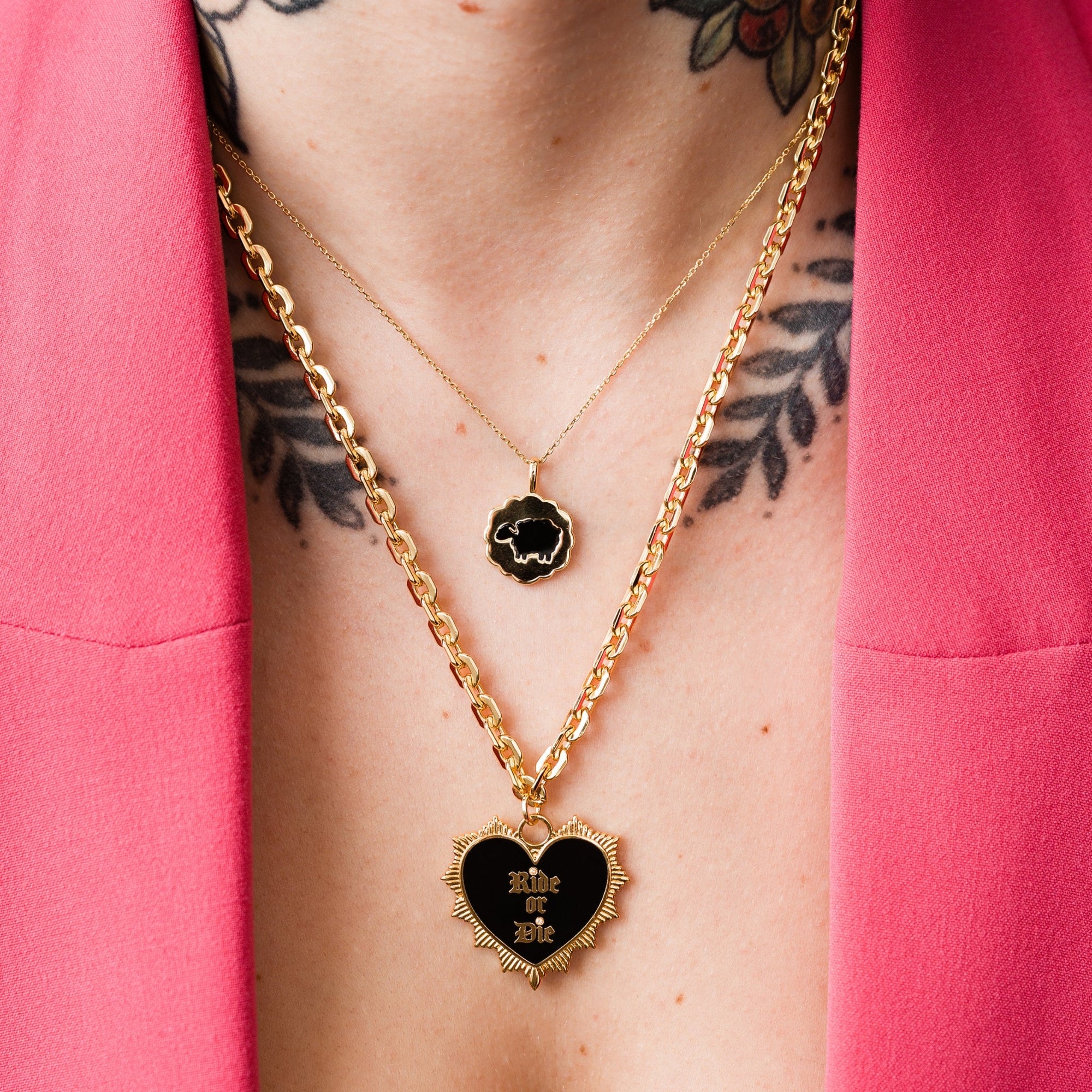 Larissa Loden - Black Sheep Coin Pendant Necklace -