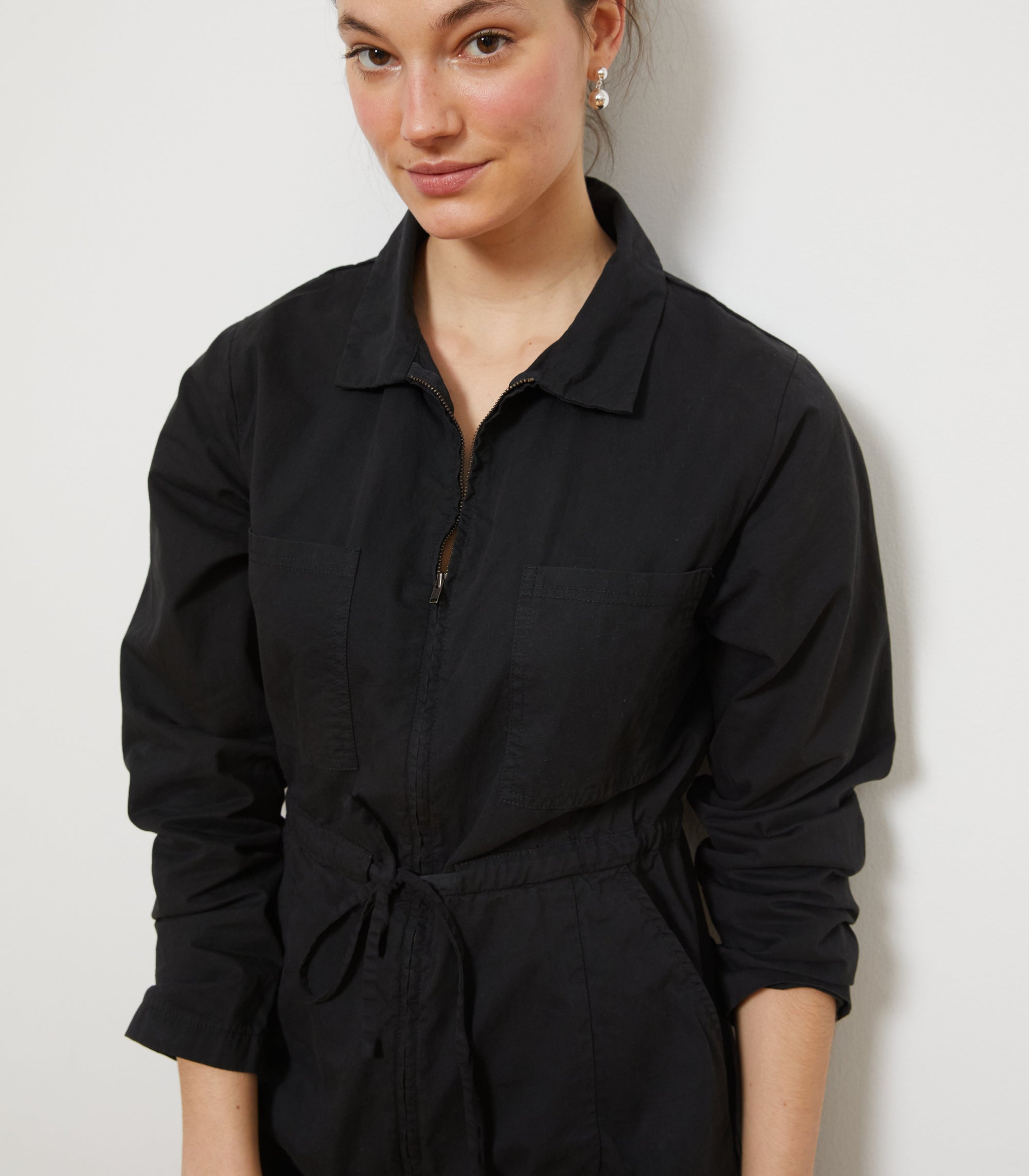 Loup - Spencer Cargo Zip Jumpsuit - Black -