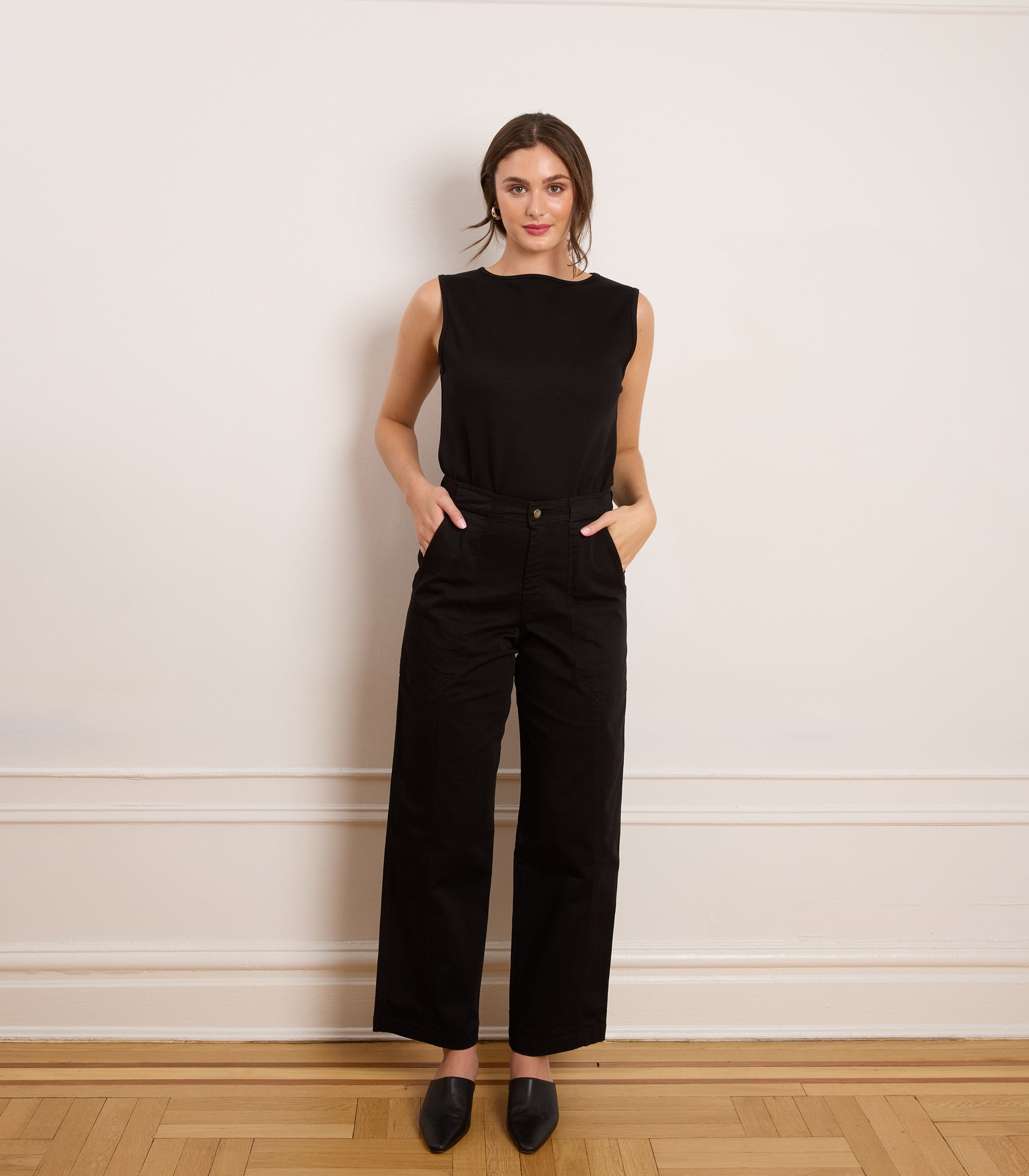 Loup - Jess Relaxed Seamed Trousers - Black -