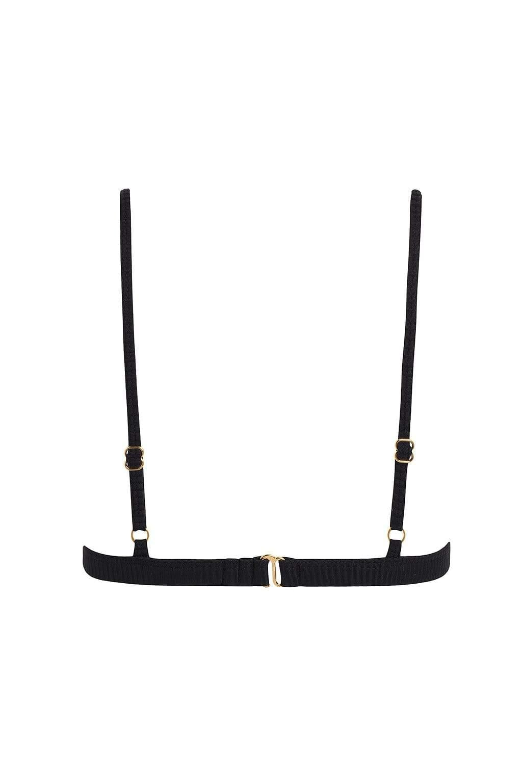 Montce - Black Rib Hunter Triangle Bikini Top -