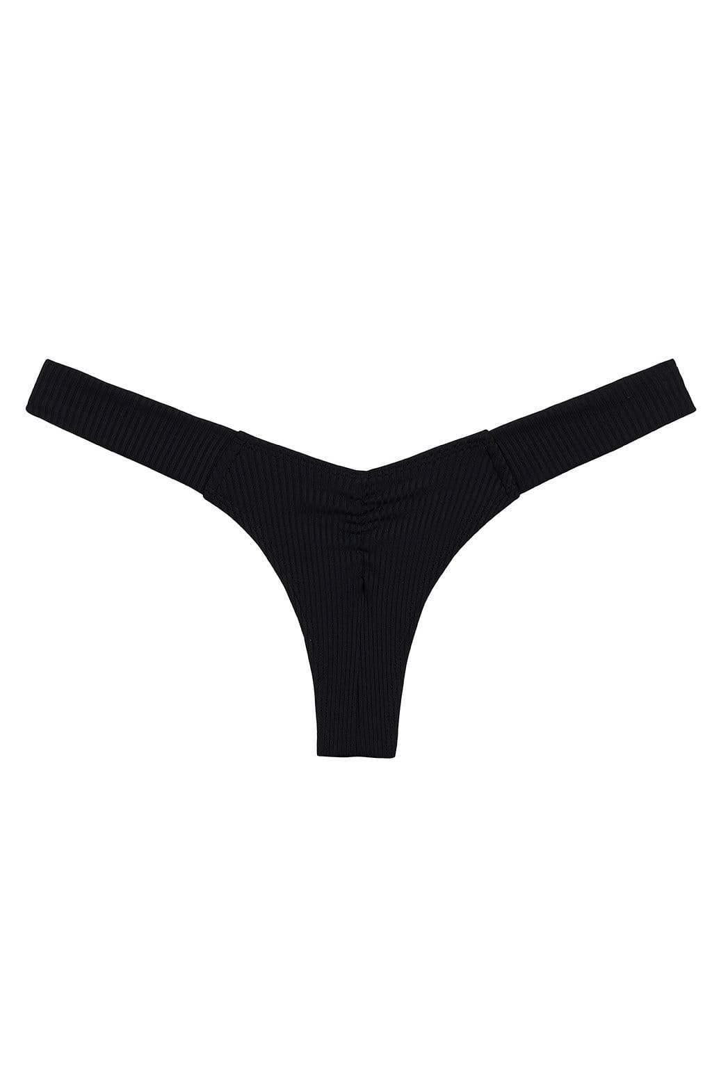 Montce - Black Rib Uno Bikini Bottom -