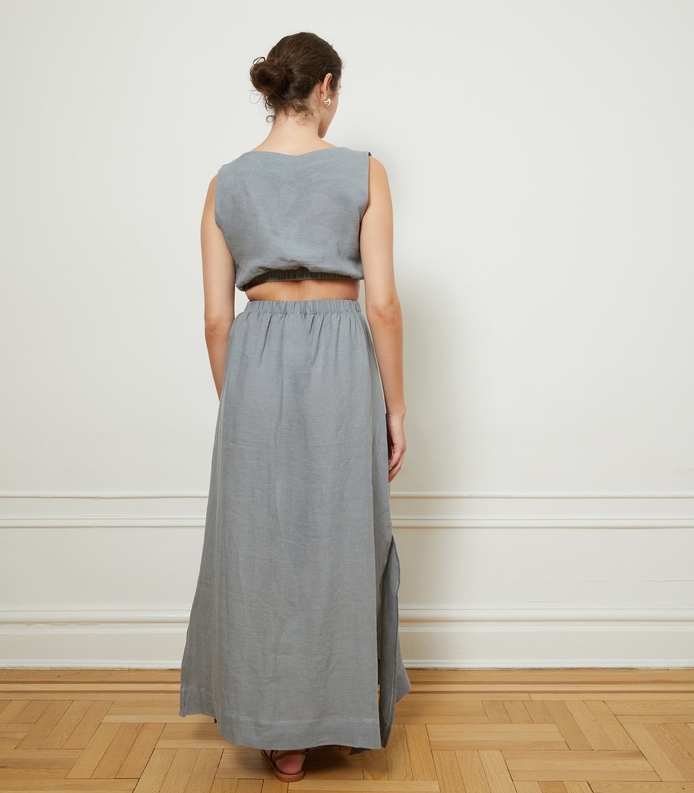 Loup - Rosa Linen Skirt - Blue -