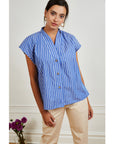 Blue Stripe Sienna Top
