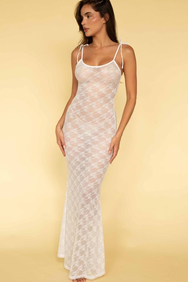 Montce - Bows Lace Sheeth Dress -