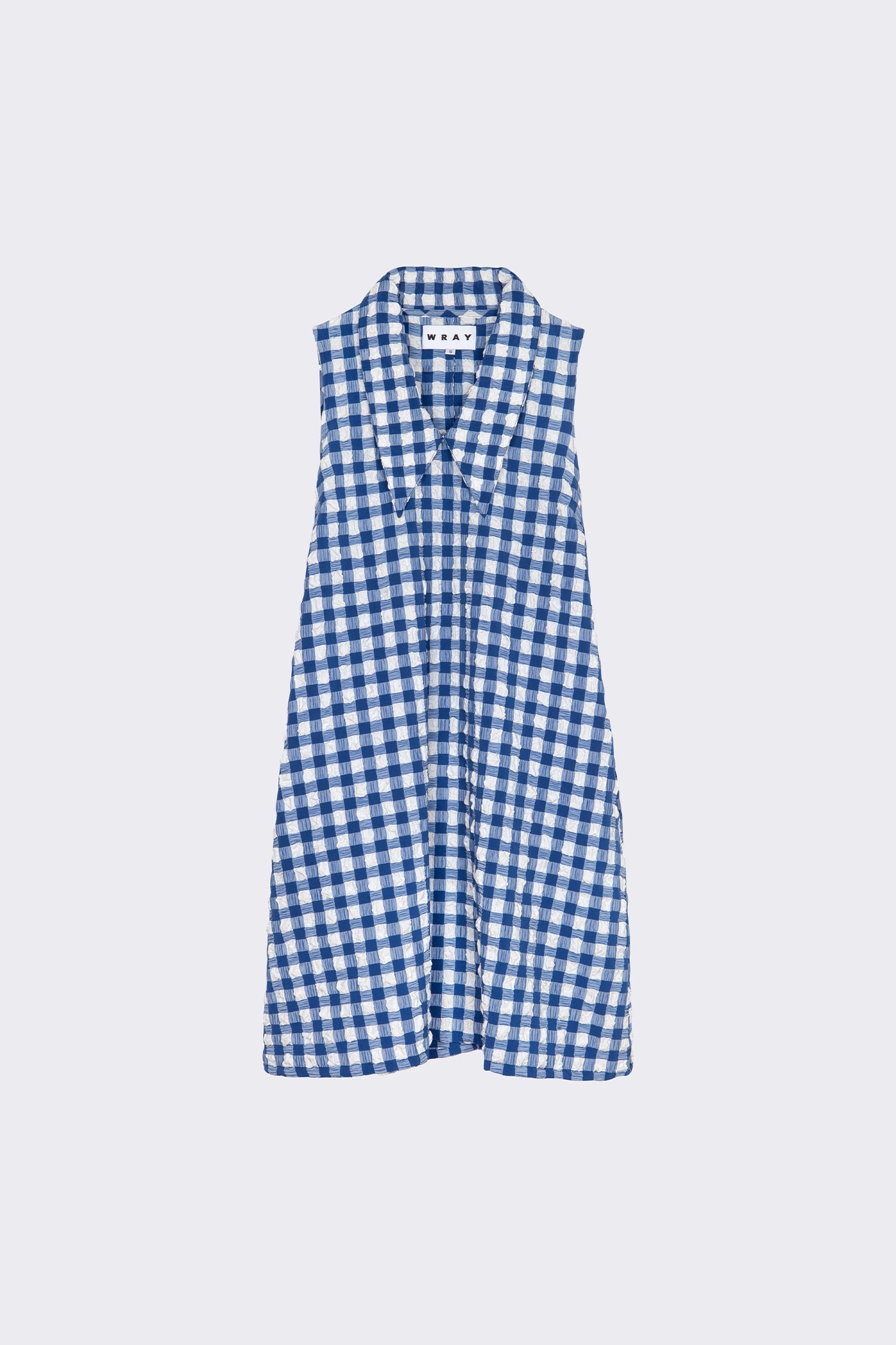 WRAY - Brooks Dress - Navy Check -