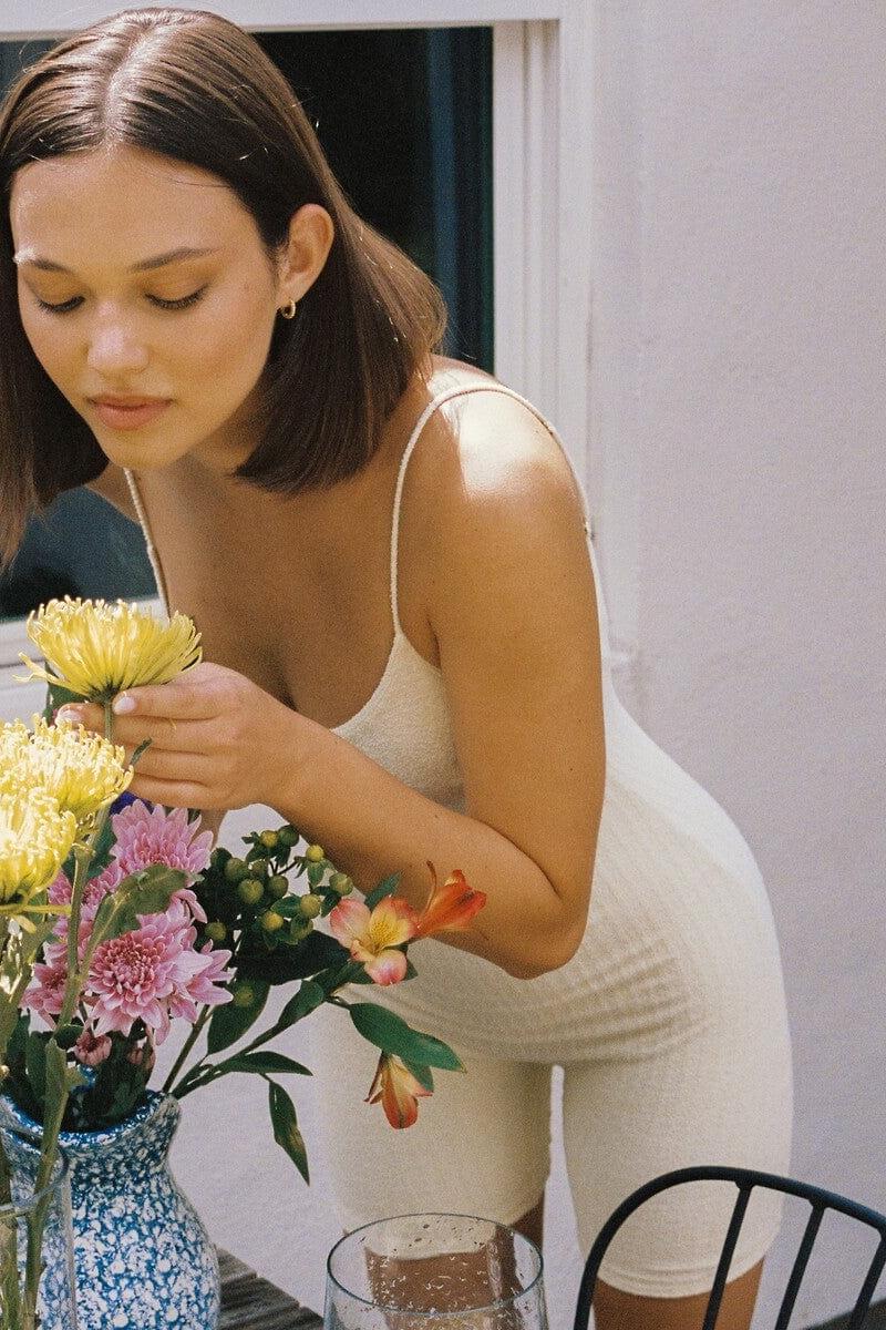 Montce - Buttercream Rib Alina Midi Onesie -