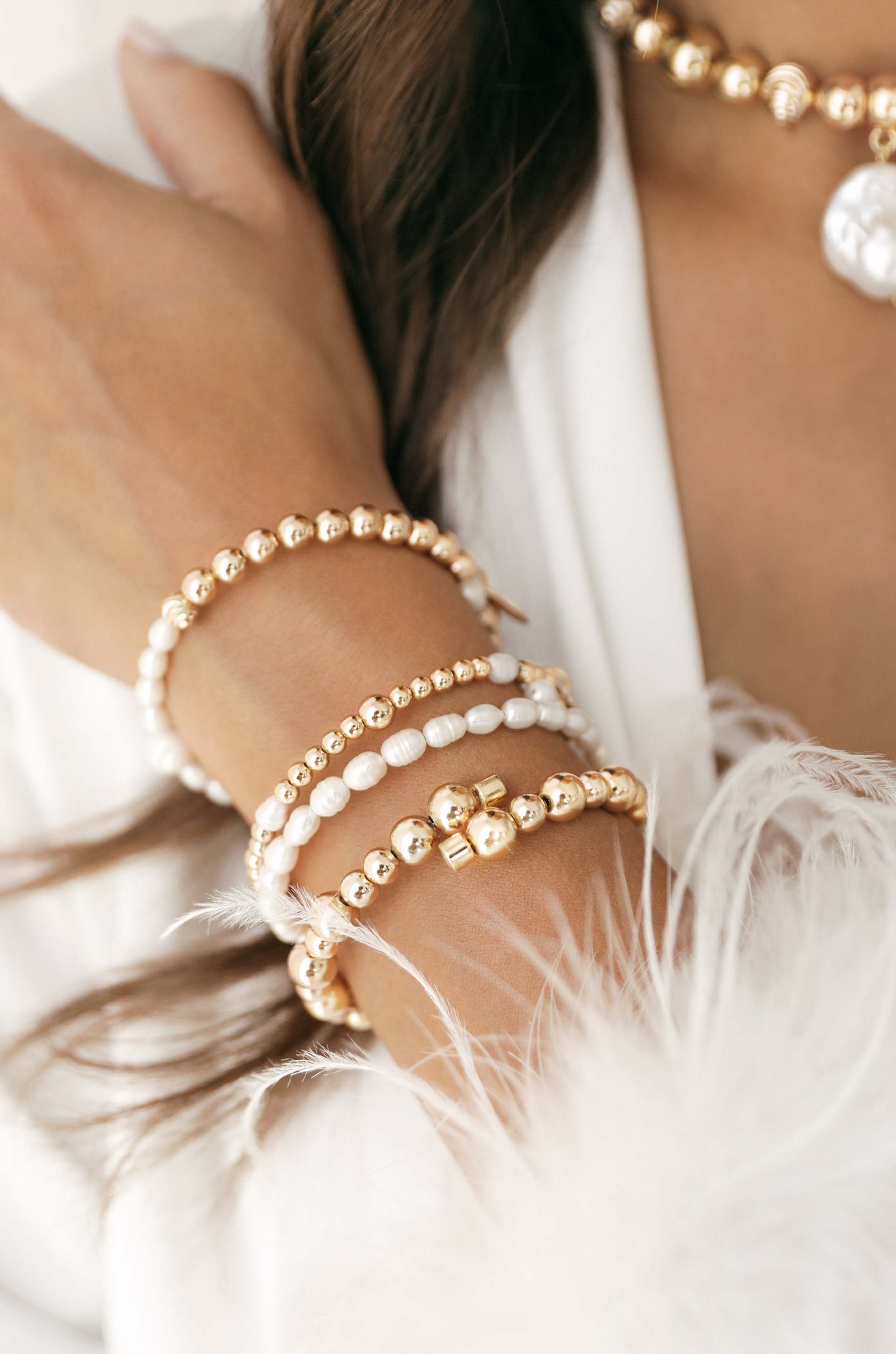 Ettika - Freshwater Pearl Party Bracelet Set -