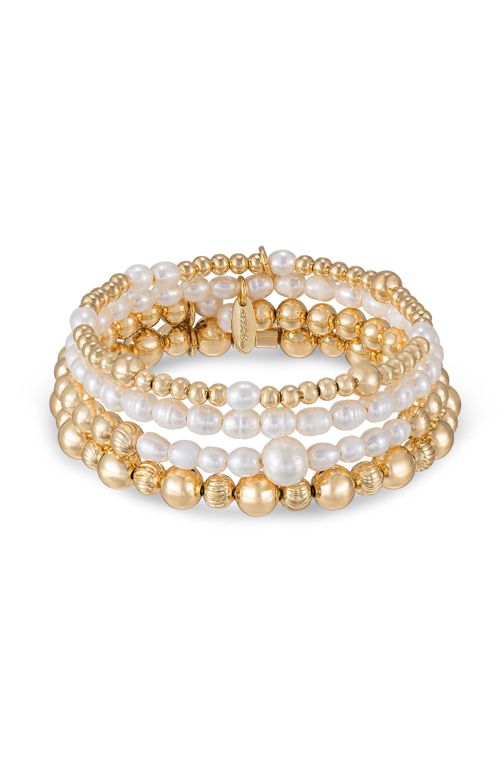 Ettika - Freshwater Pearl Party Bracelet Set -