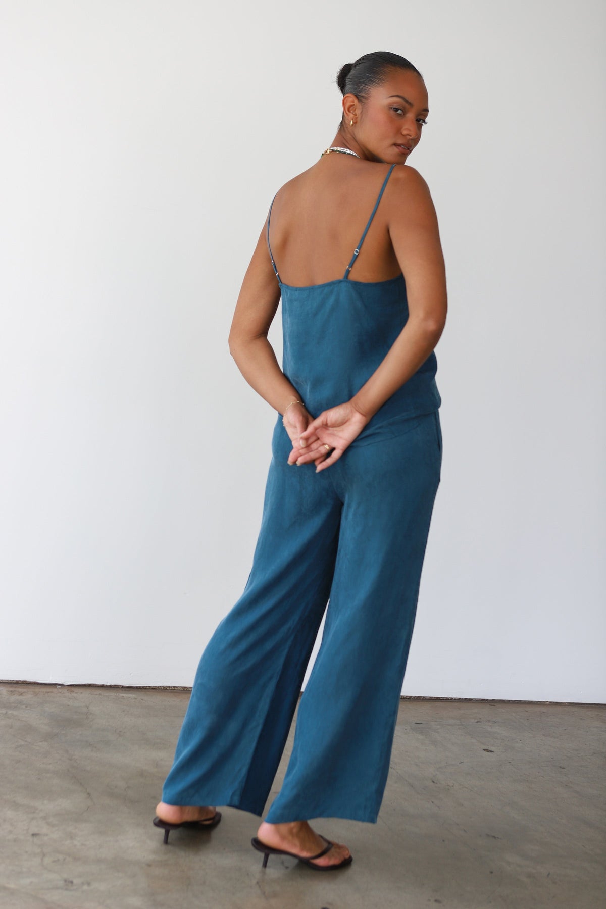 The Drawstring Pant - Teal