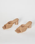 Intentionally Blank - Cassandra Vegan Heel - CLAY SYNTHETIC