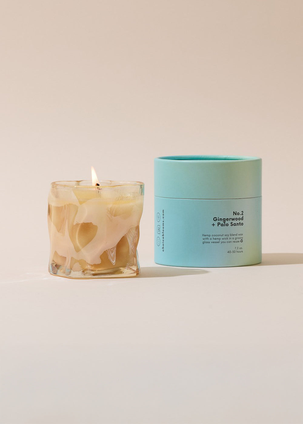 Choice Blooms - No. 2 Gingerwood + Palo Santo Candle -