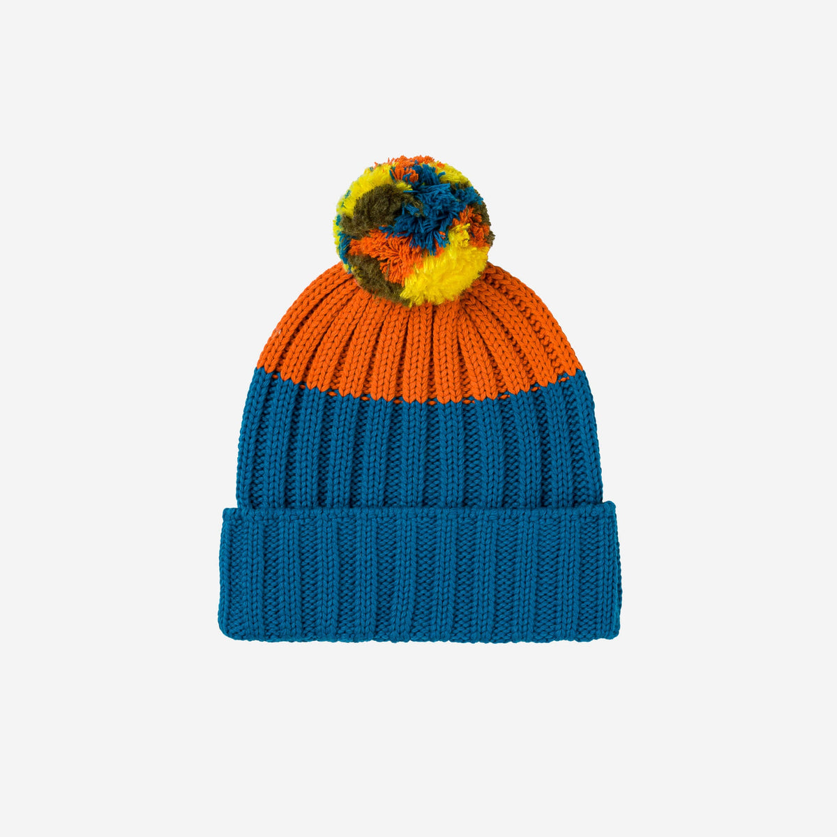 Verloop - Chunky Colorblock Knit Pom Beanie -