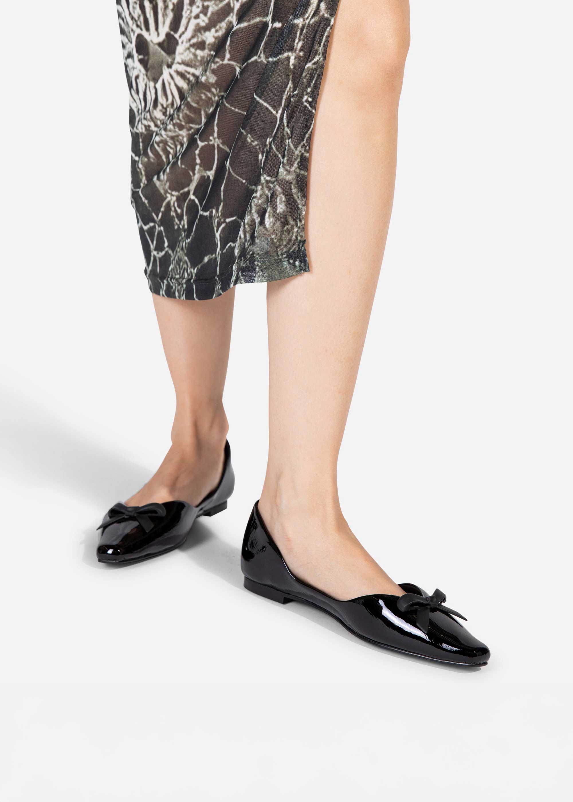 Cecilia Patent Ballet Flat