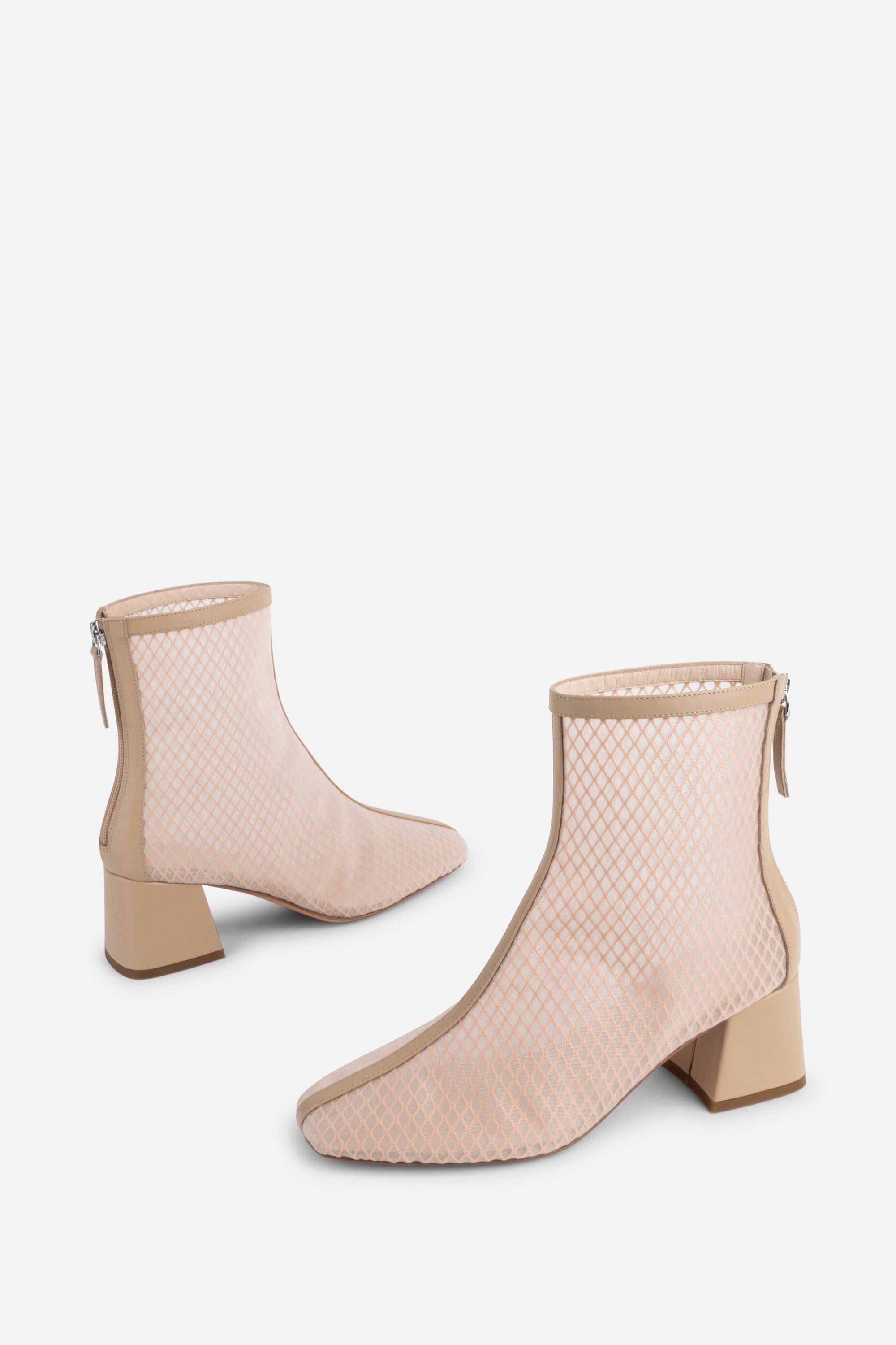 Intentionally Blank - Century Mesh Ankle Boot - CLAY LEATHER MESH