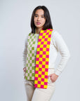 Verloop - Checkerboard Knit Mini Scarf -