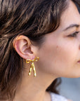 Peter + June - Clara Bow Earrings - Gold -