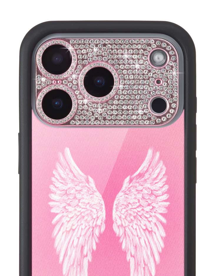 Wildflower Camera Bling Cover 17 Pro Pink Cute
