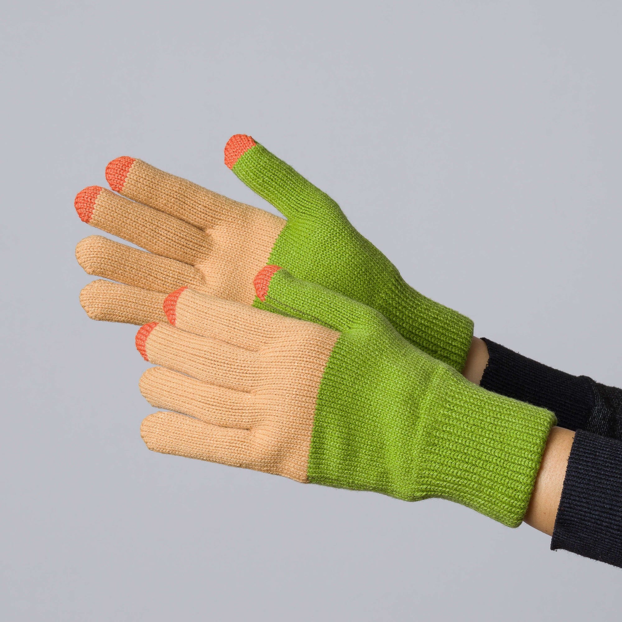 Verloop - Colorblock Knit Touchscreen Gloves -
