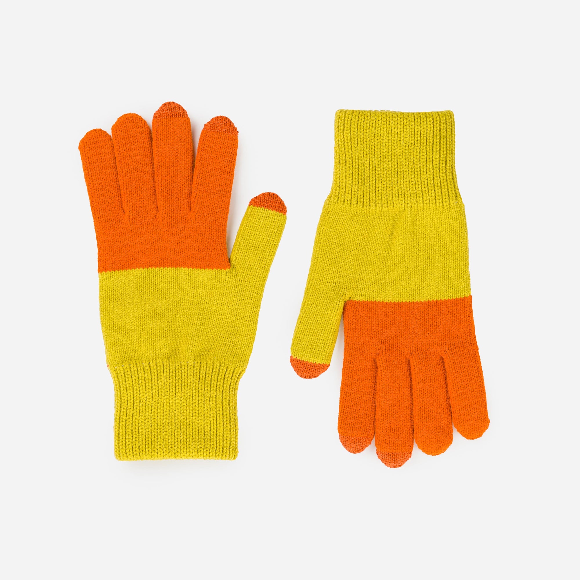 Verloop - Colorblock Knit Touchscreen Gloves -