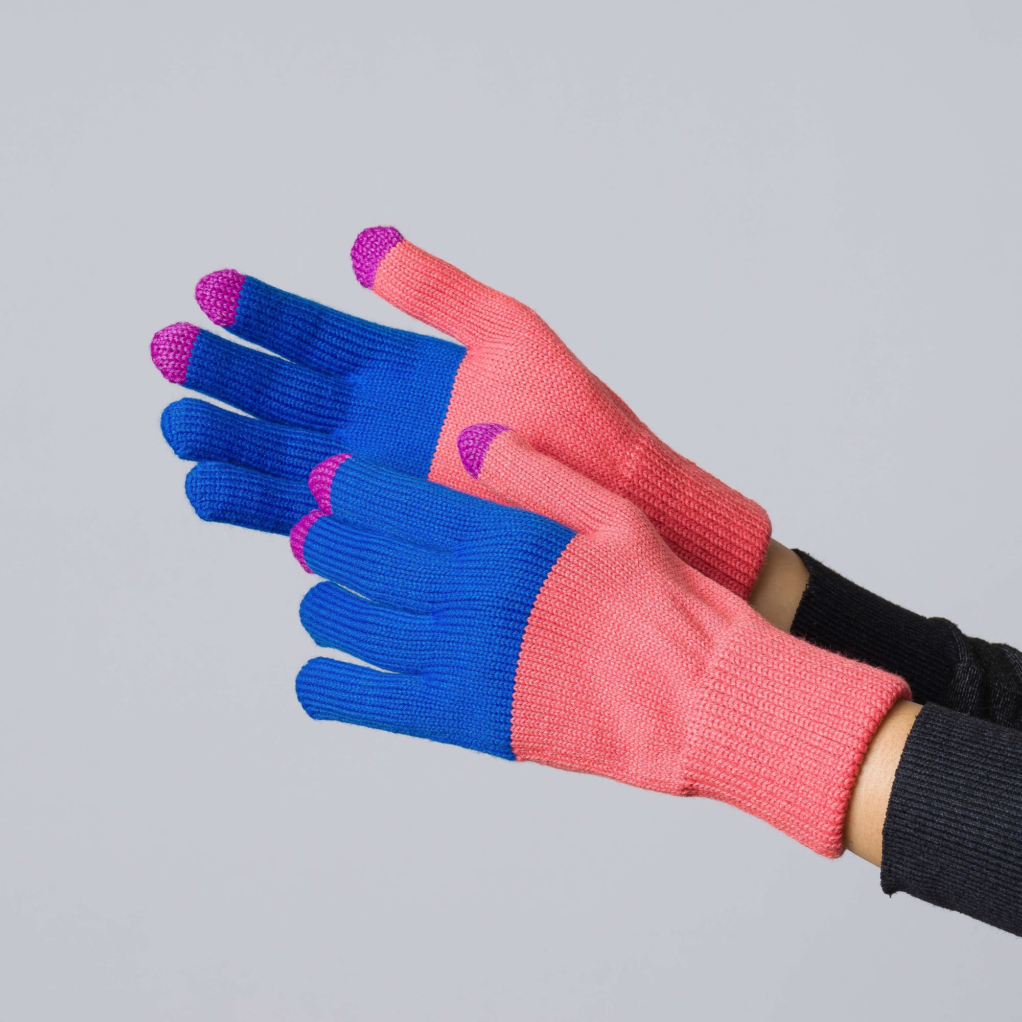 Verloop - Colorblock Knit Touchscreen Gloves -