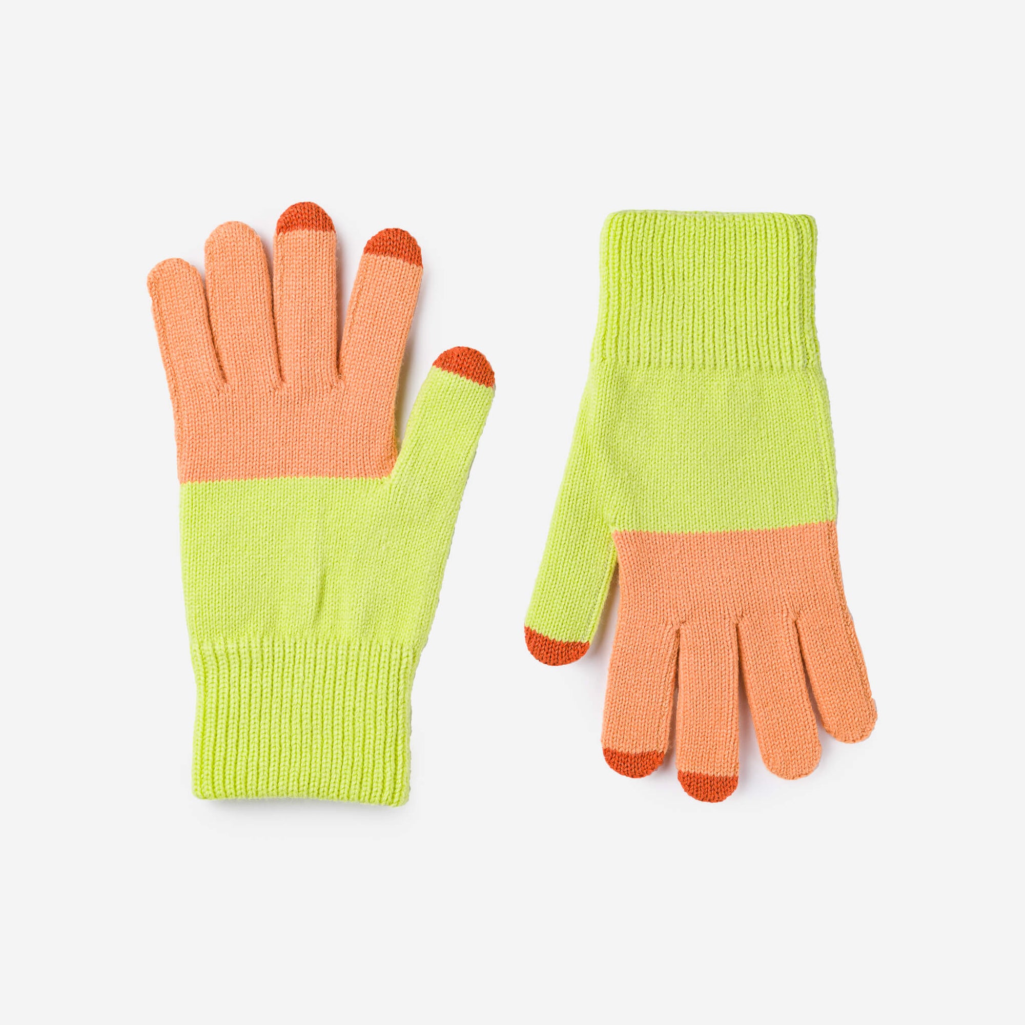 Verloop - Colorblock Knit Touchscreen Gloves -