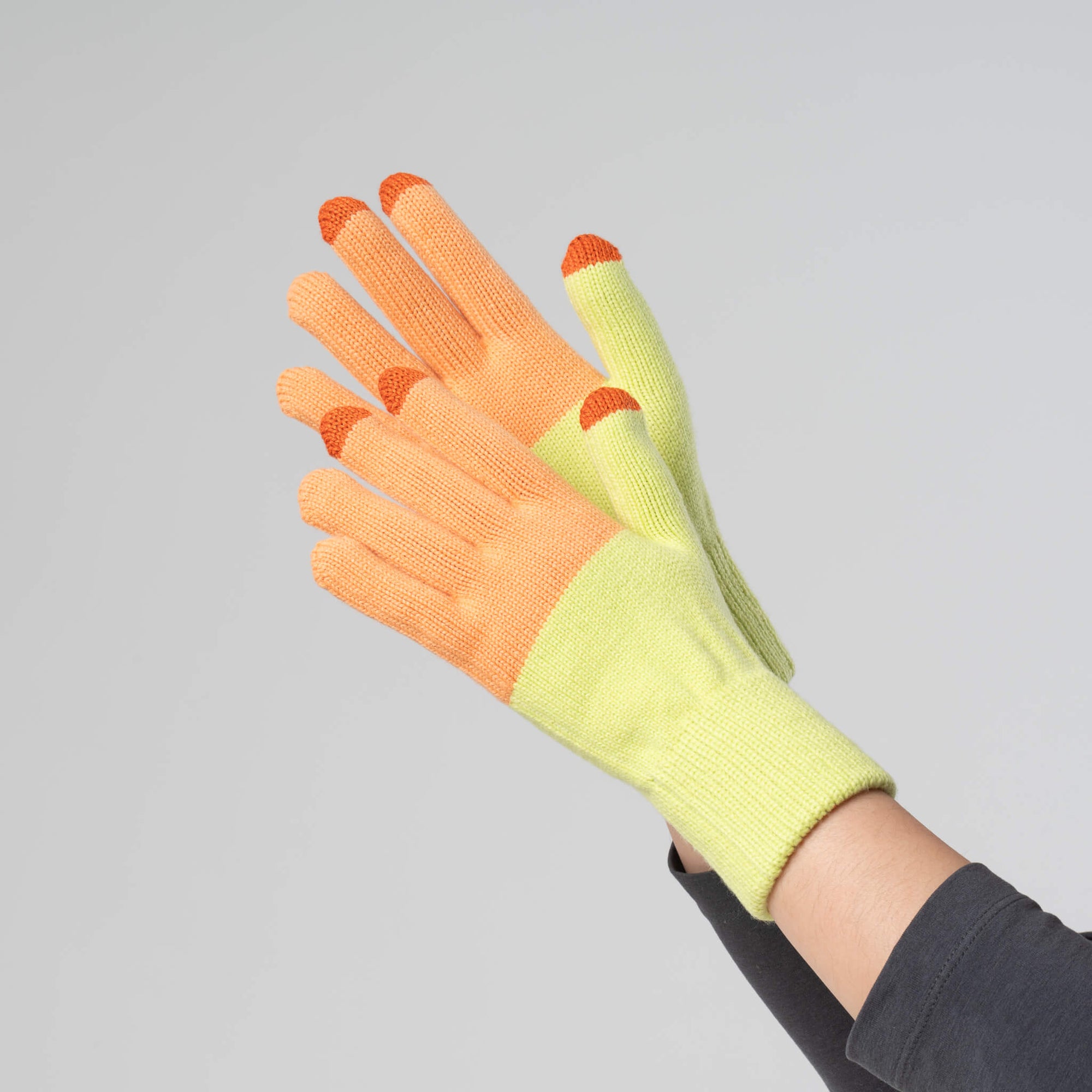 Verloop - Colorblock Knit Touchscreen Gloves -
