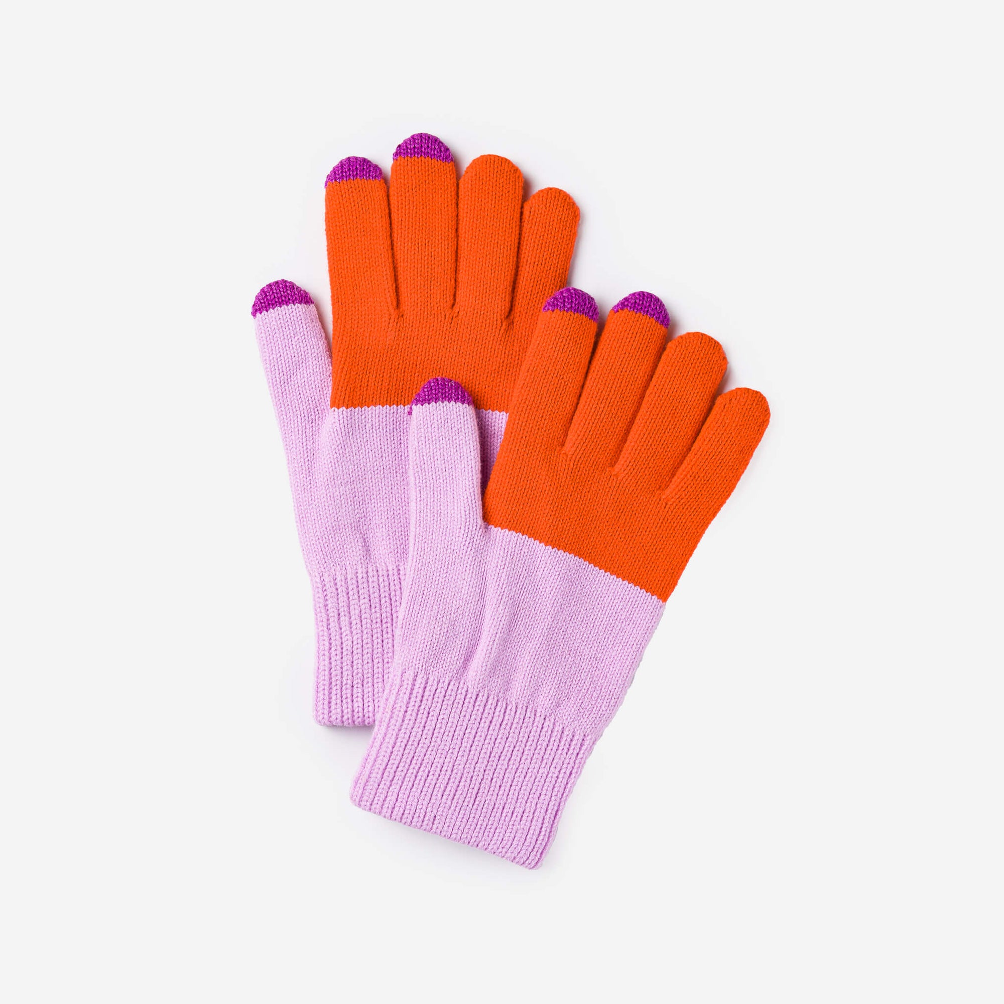 Verloop - Colorblock Knit Touchscreen Gloves -