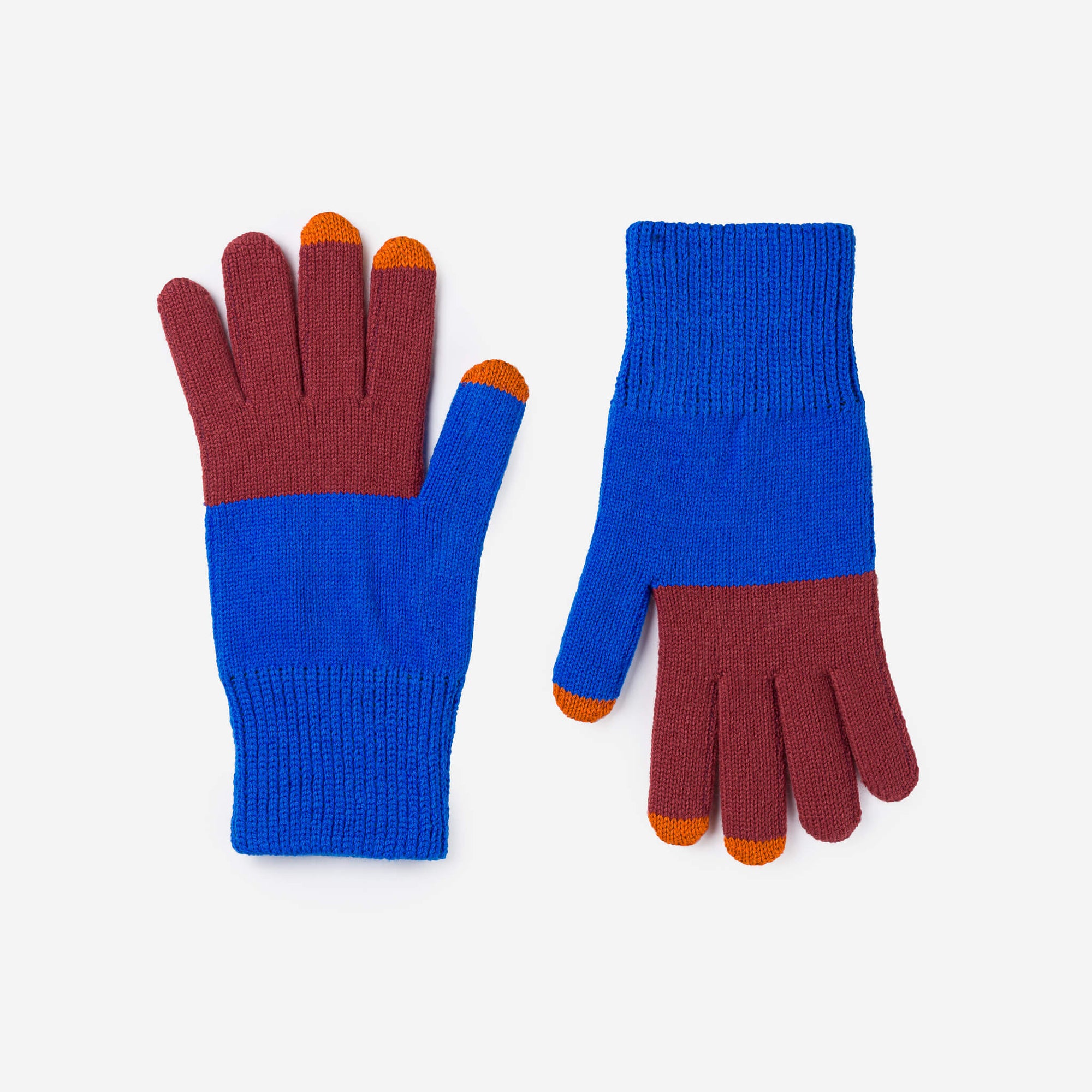Verloop - Colorblock Knit Touchscreen Gloves -