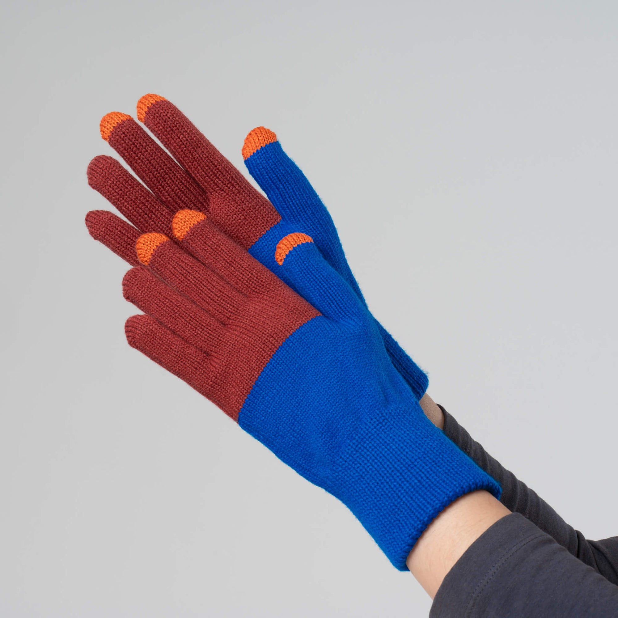 Verloop - Colorblock Knit Touchscreen Gloves -