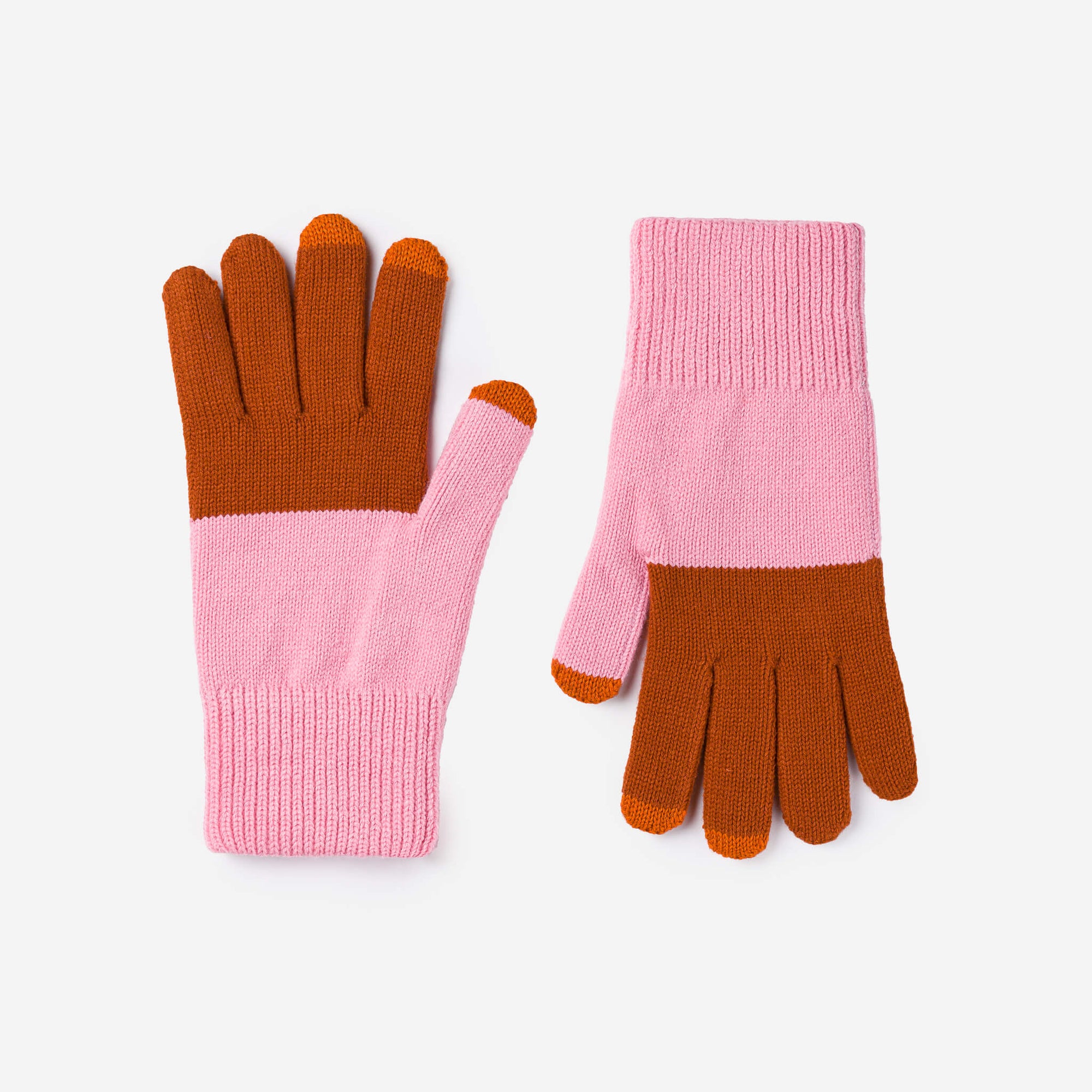 Verloop - Colorblock Knit Touchscreen Gloves -