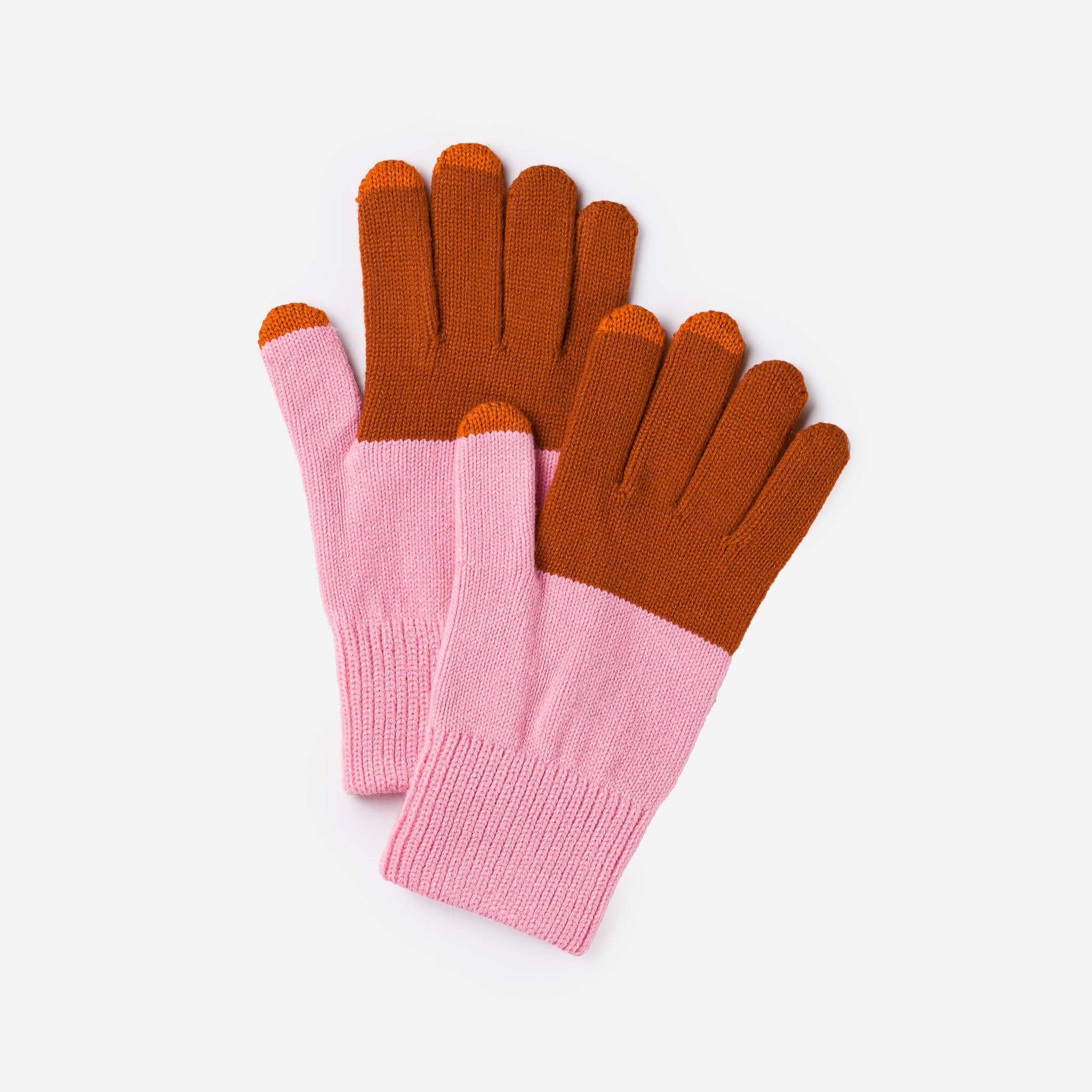 Verloop - Colorblock Knit Touchscreen Gloves -