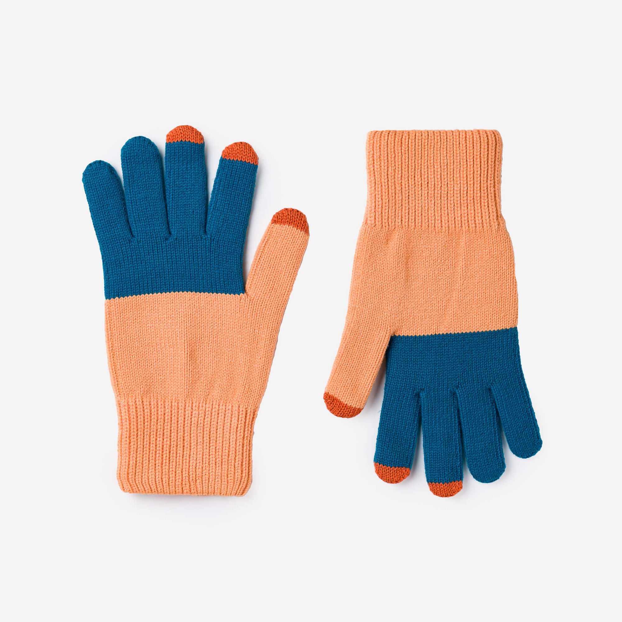 Verloop - Colorblock Knit Touchscreen Gloves -