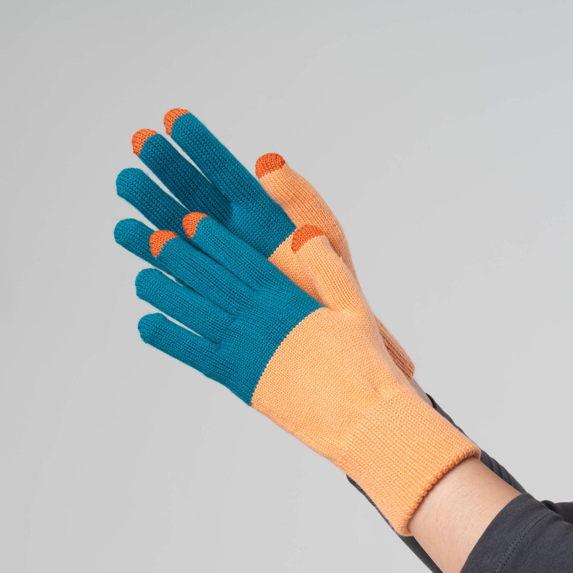 Verloop - Colorblock Knit Touchscreen Gloves -