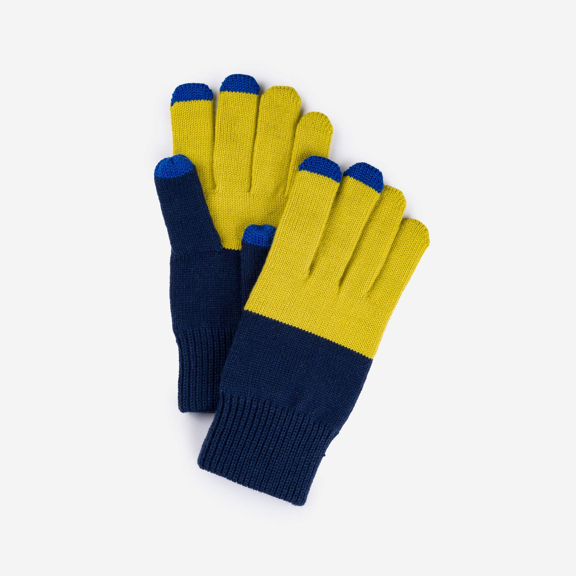 Verloop - XL Classic Touchscreen Gloves - Golden Olive Navy