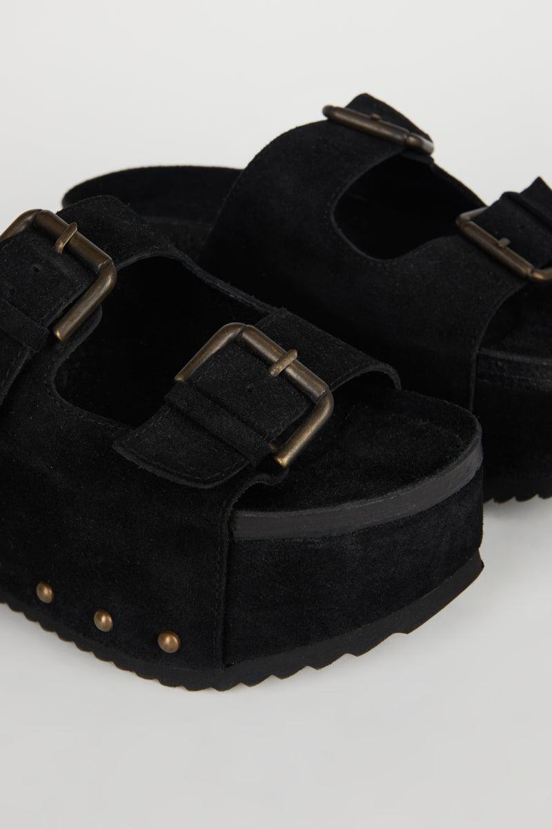 Cooper-2 Suede Platform Sandal