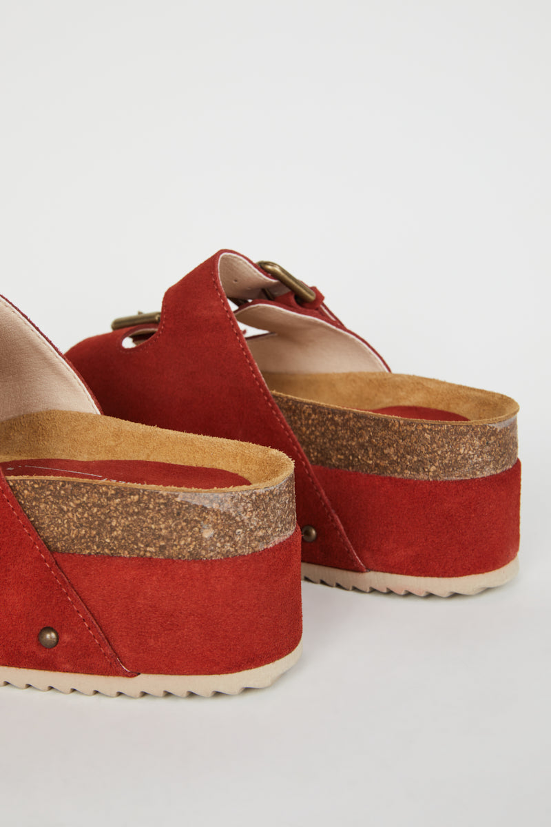 Cooper-2 Suede Platform Sandal