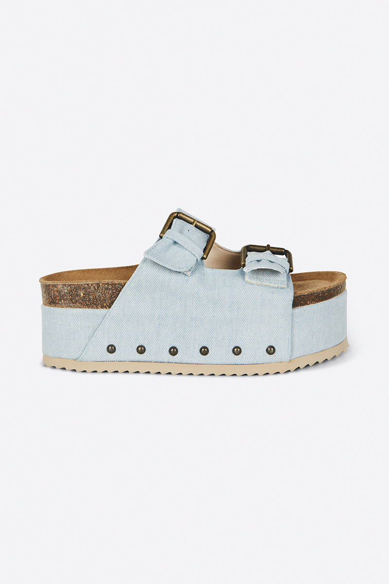 Cooper-2 Suede Platform Sandal