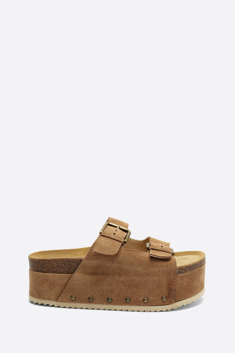 Cooper-2 Suede Platform Sandal